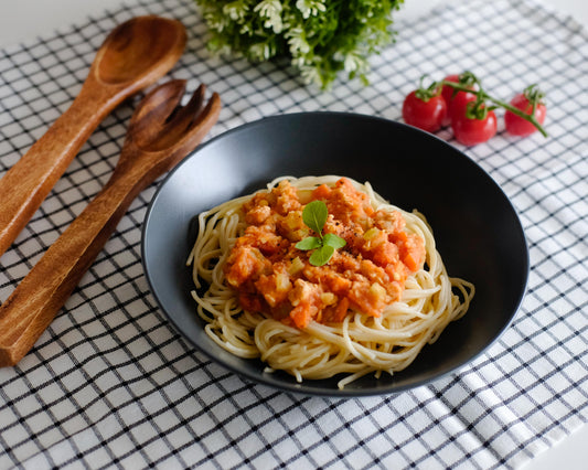 Spaghetti Tempeh Bolognese